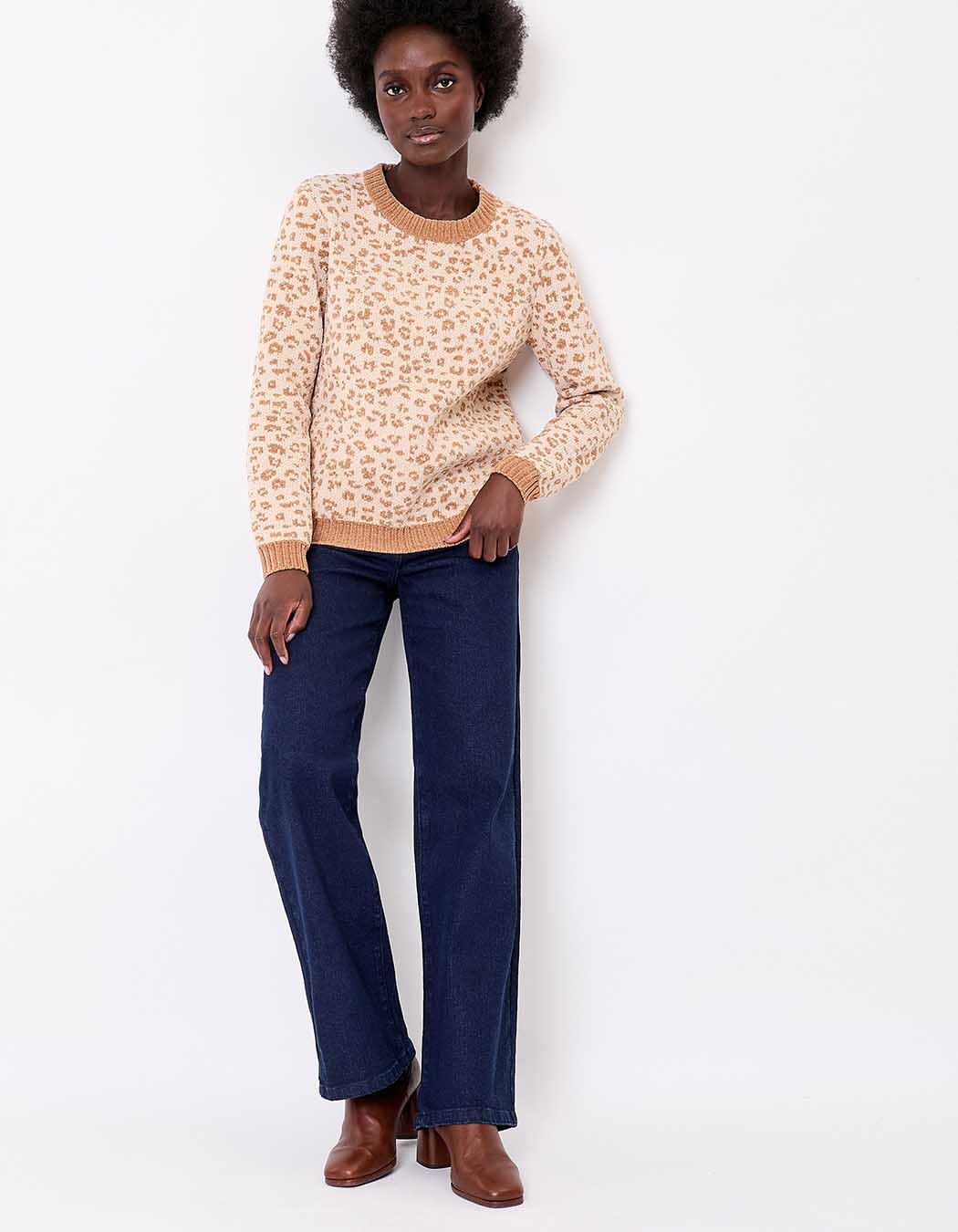Pull maille duveteuse imprimé La Fiancée