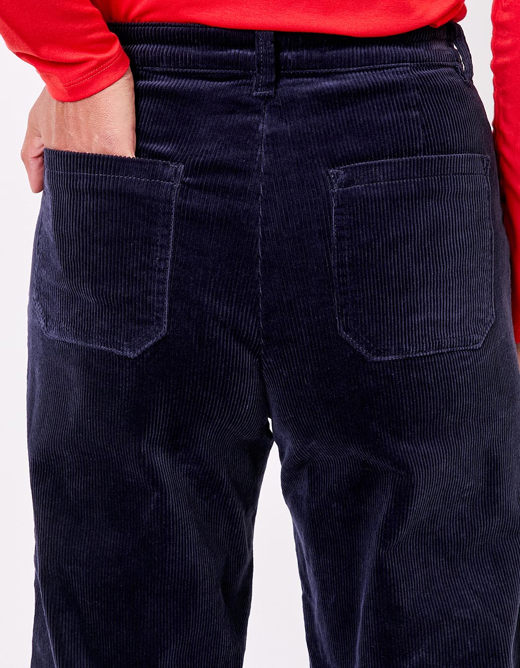 Pantalon large velours cotelé imprimé La Fiancée