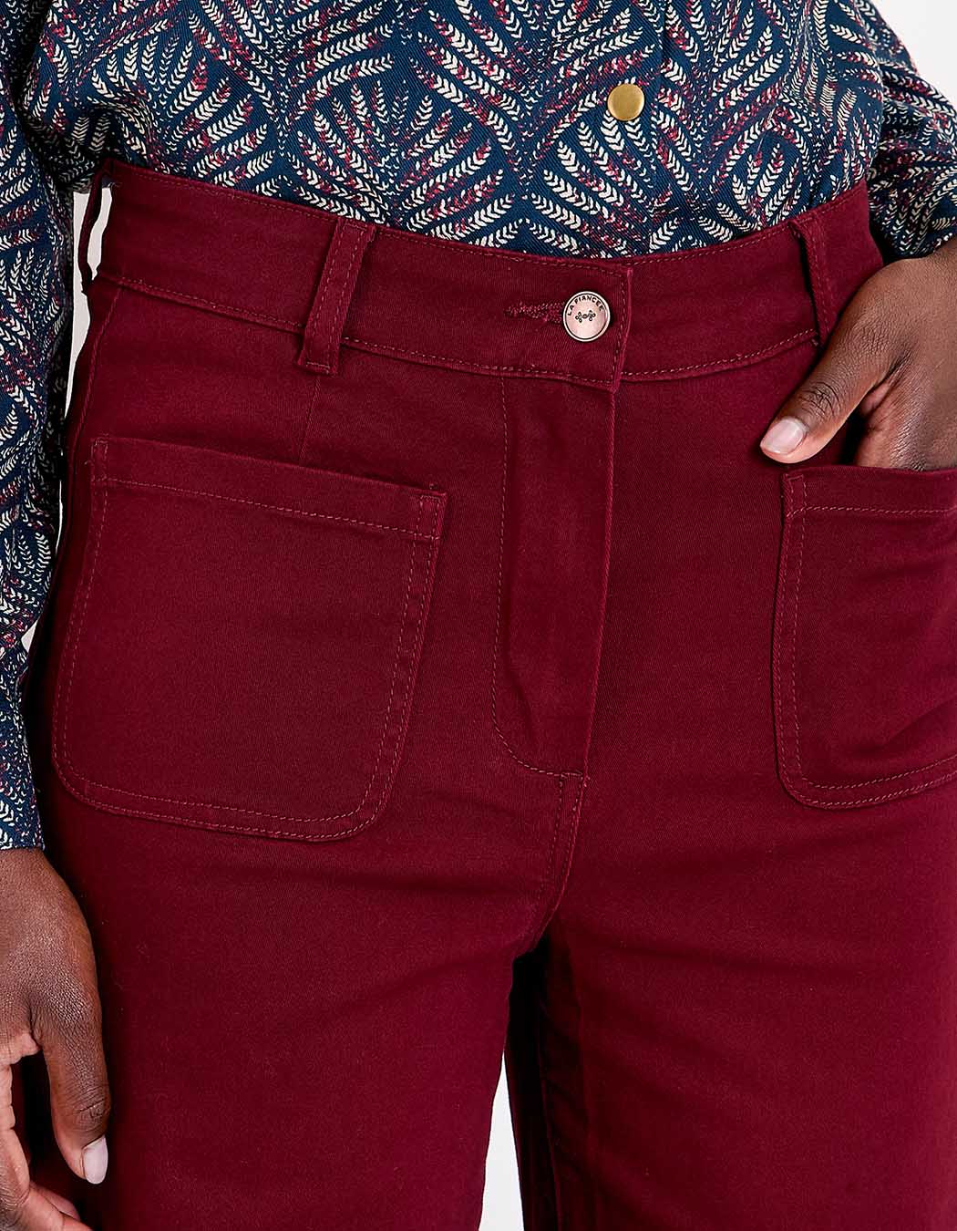 Pantalon large coton stretch imprimé La Fiancée