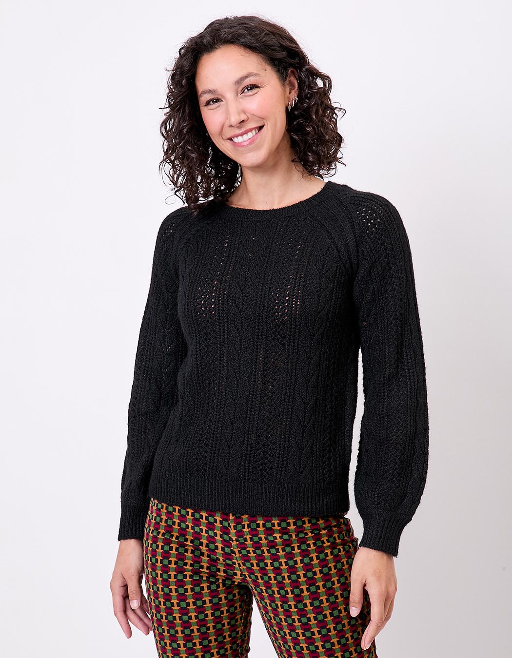 Pull tricot fantaisie imprimé La Fiancée