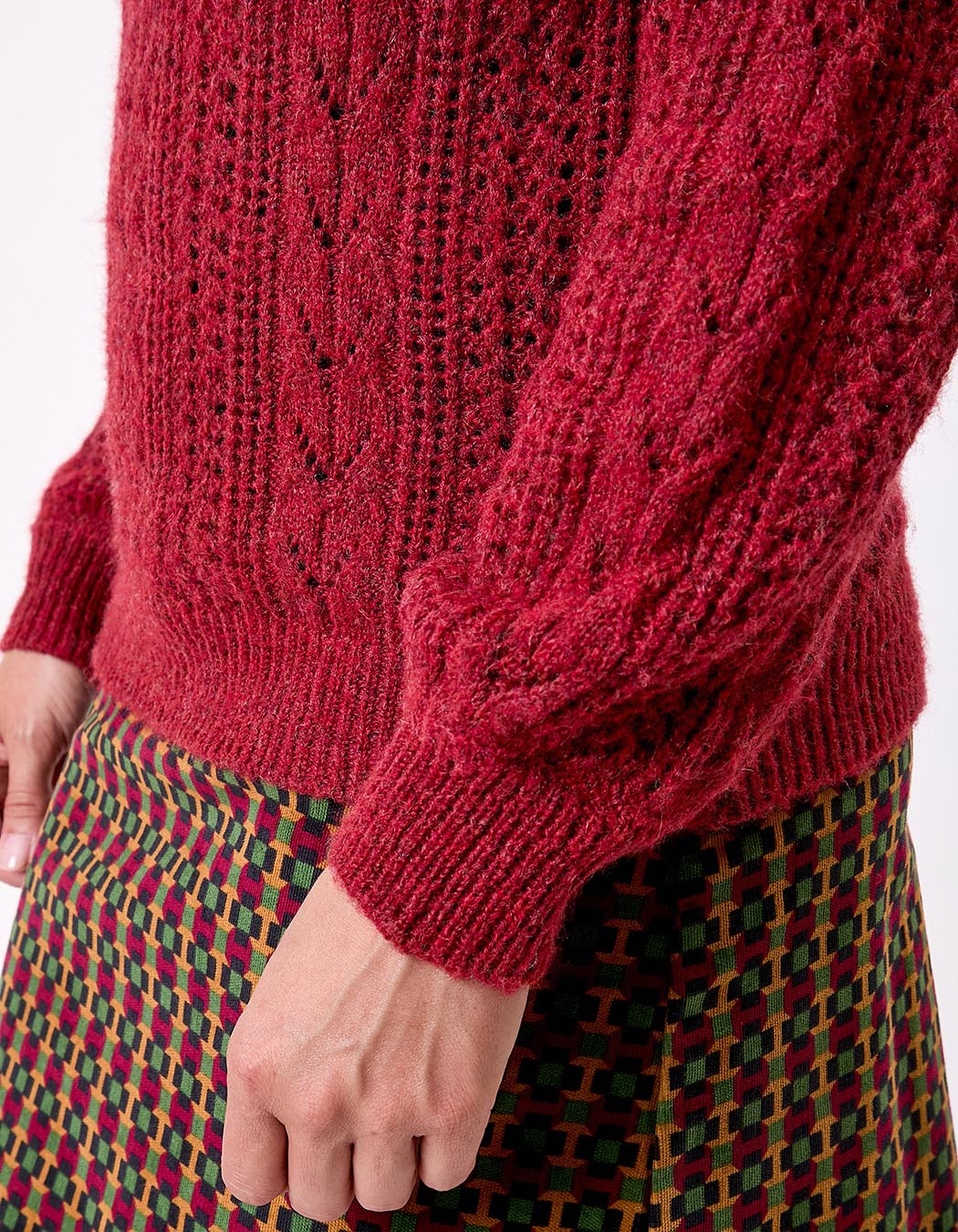 Pull tricot fantaisie imprimé La Fiancée