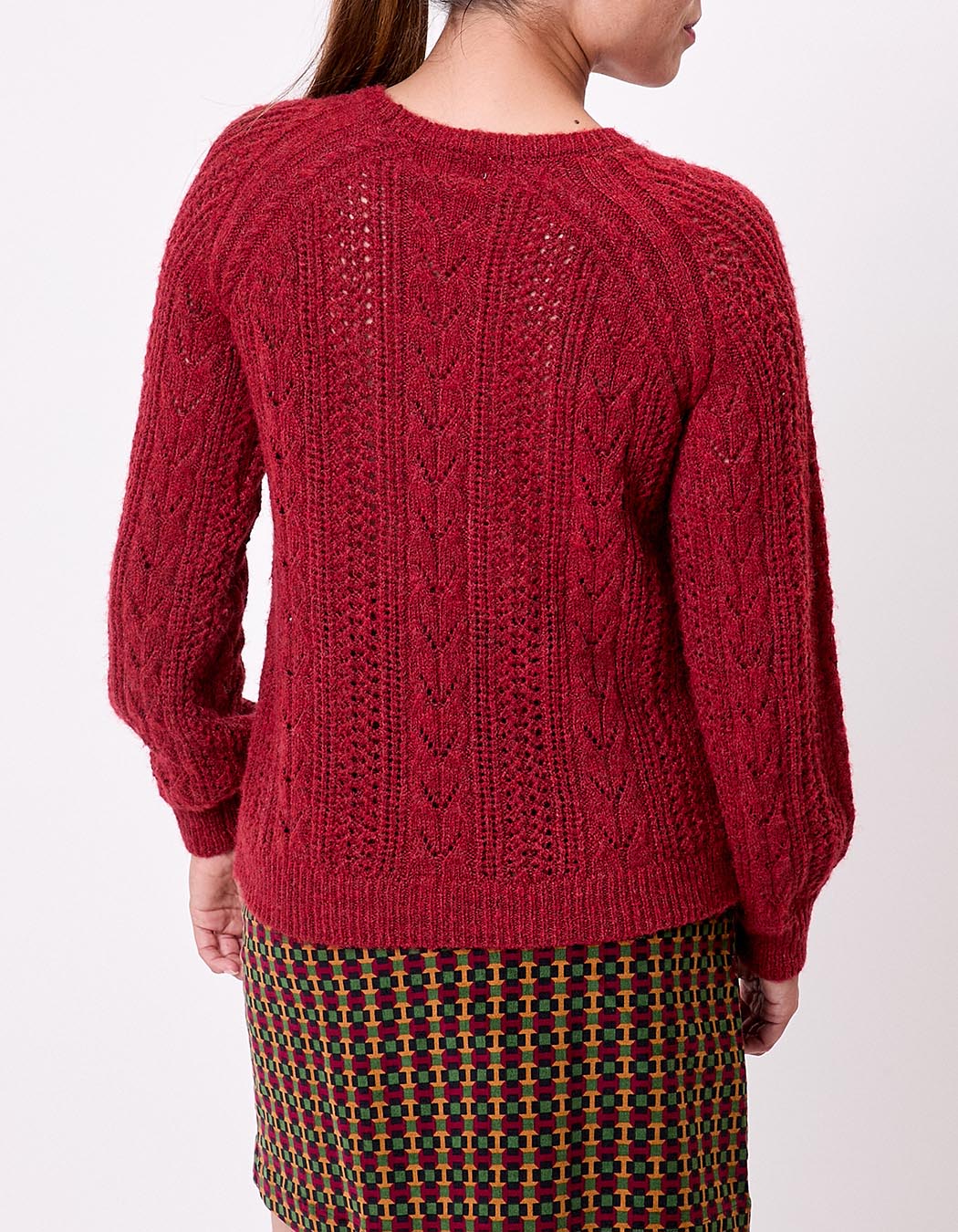 Pull tricot fantaisie imprimé La Fiancée