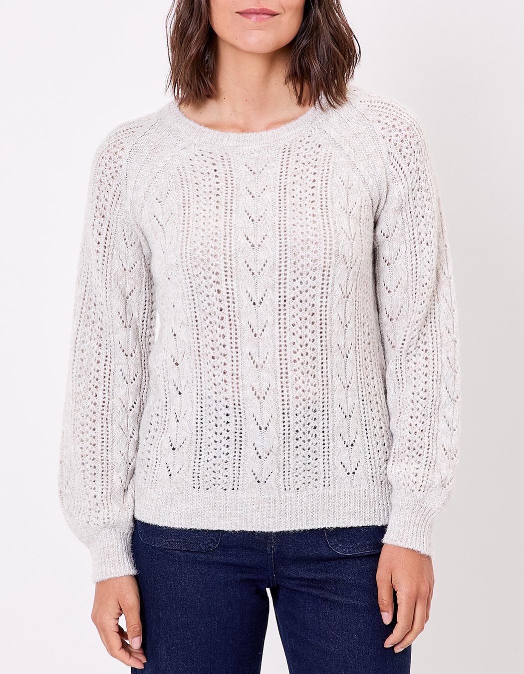 Pull tricot fantaisie imprimé La Fiancée
