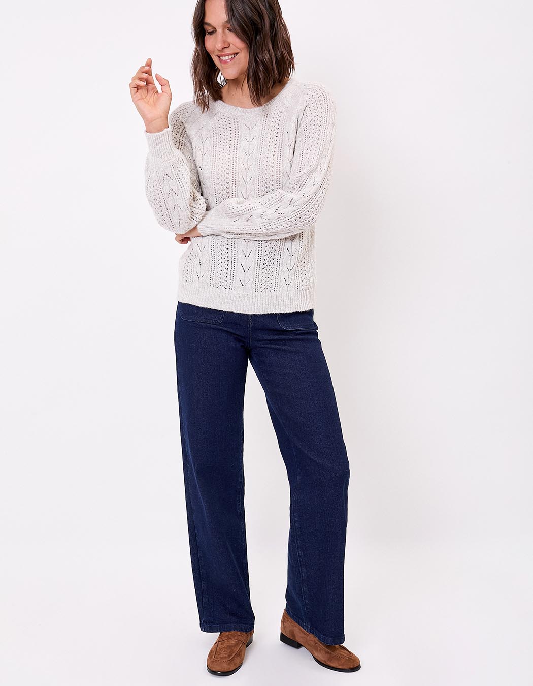 Pull tricot fantaisie imprimé La Fiancée
