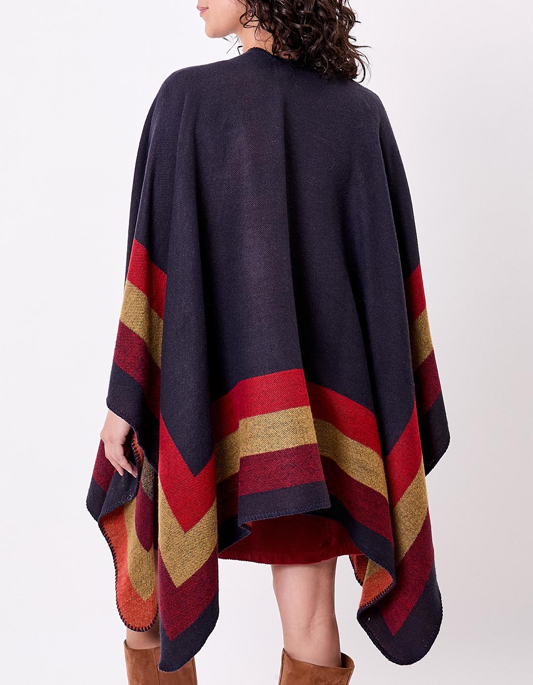 Poncho imprimé réversible imprimé La Fiancée