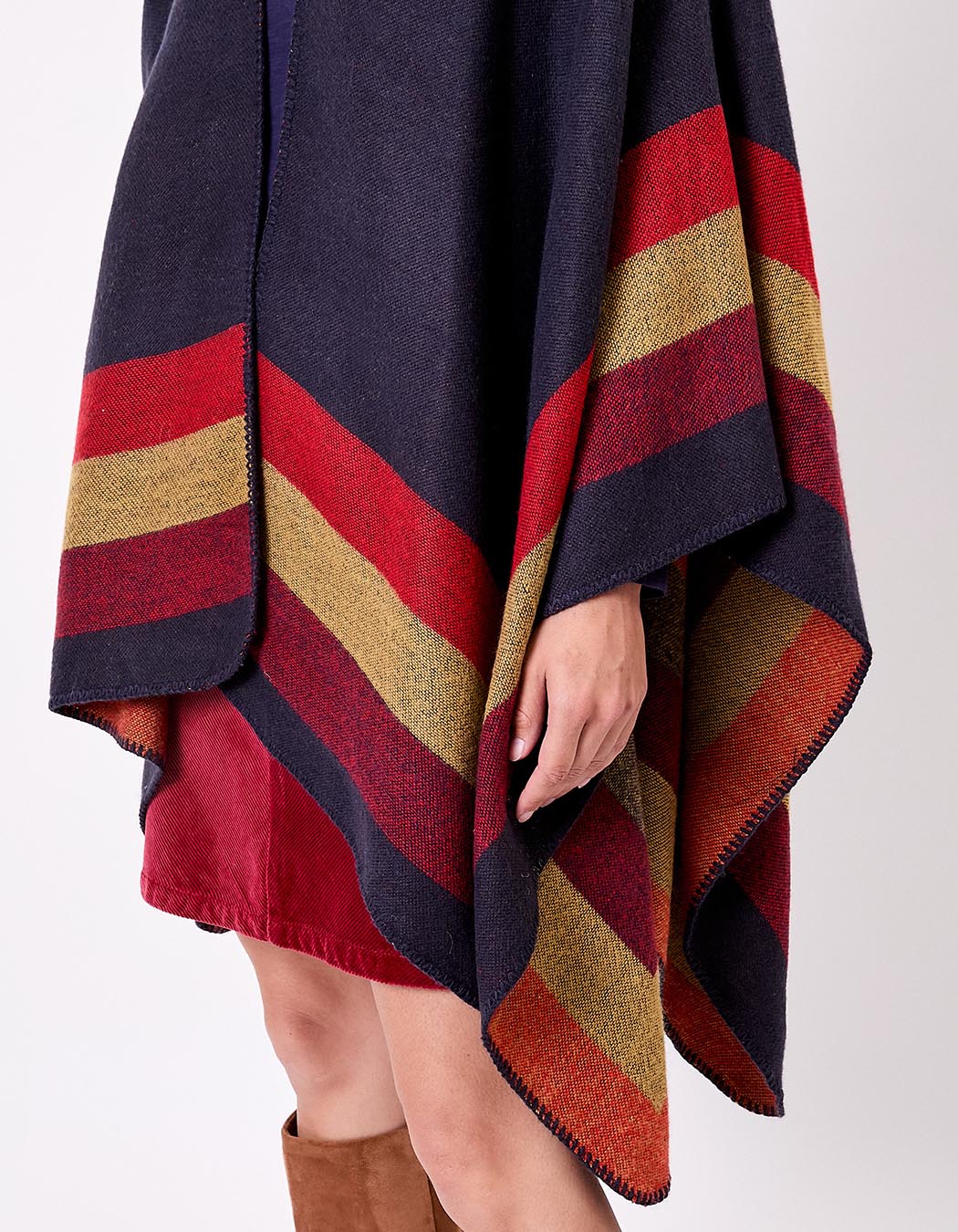 Poncho imprimé réversible imprimé La Fiancée