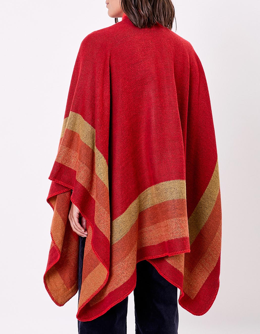 Poncho imprimé réversible imprimé La Fiancée