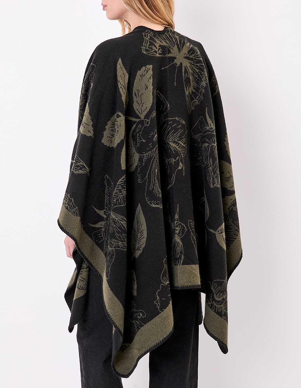 Poncho imprimé réversible imprimé La Fiancée