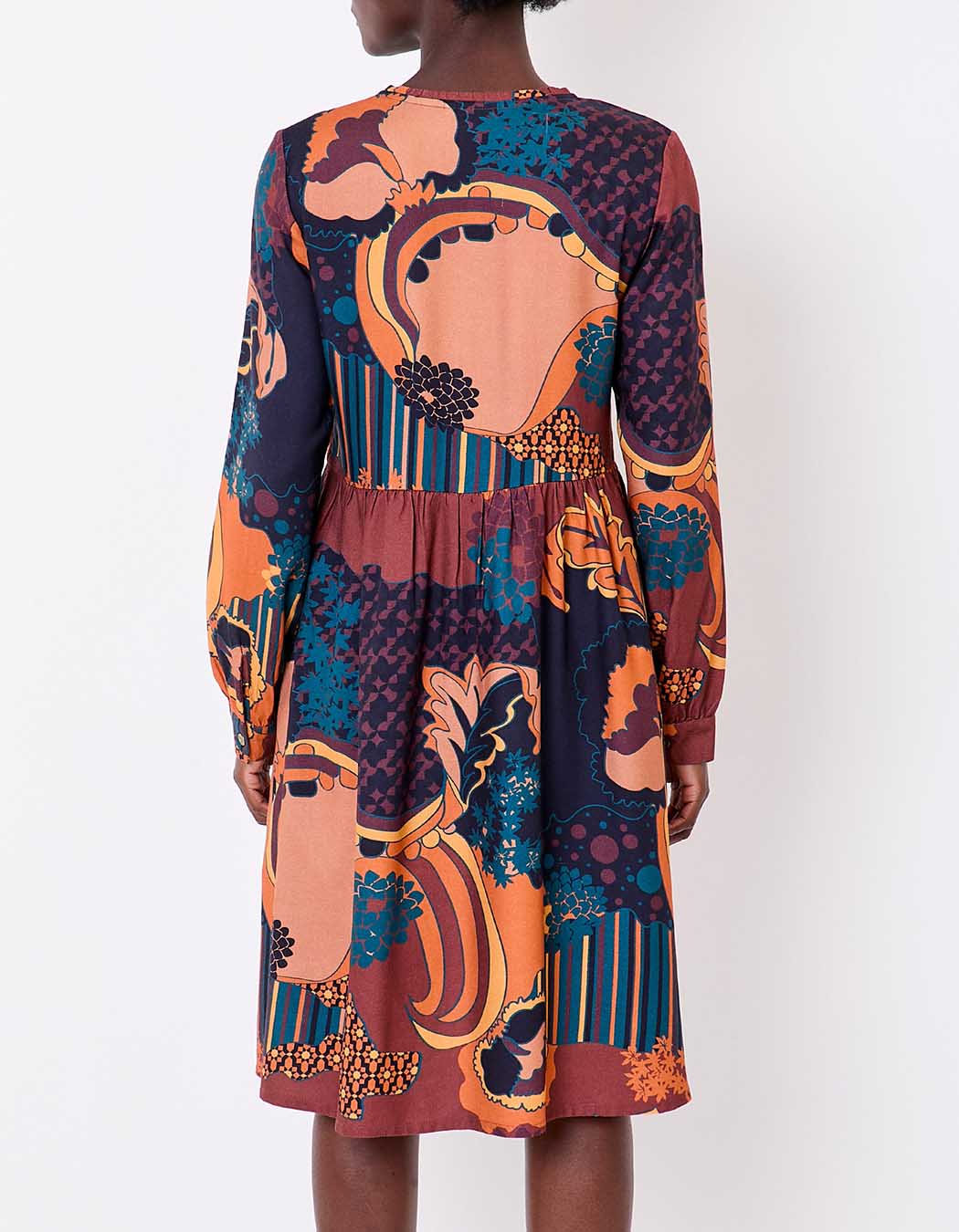Robe empire fluide imprimé La Fiancée