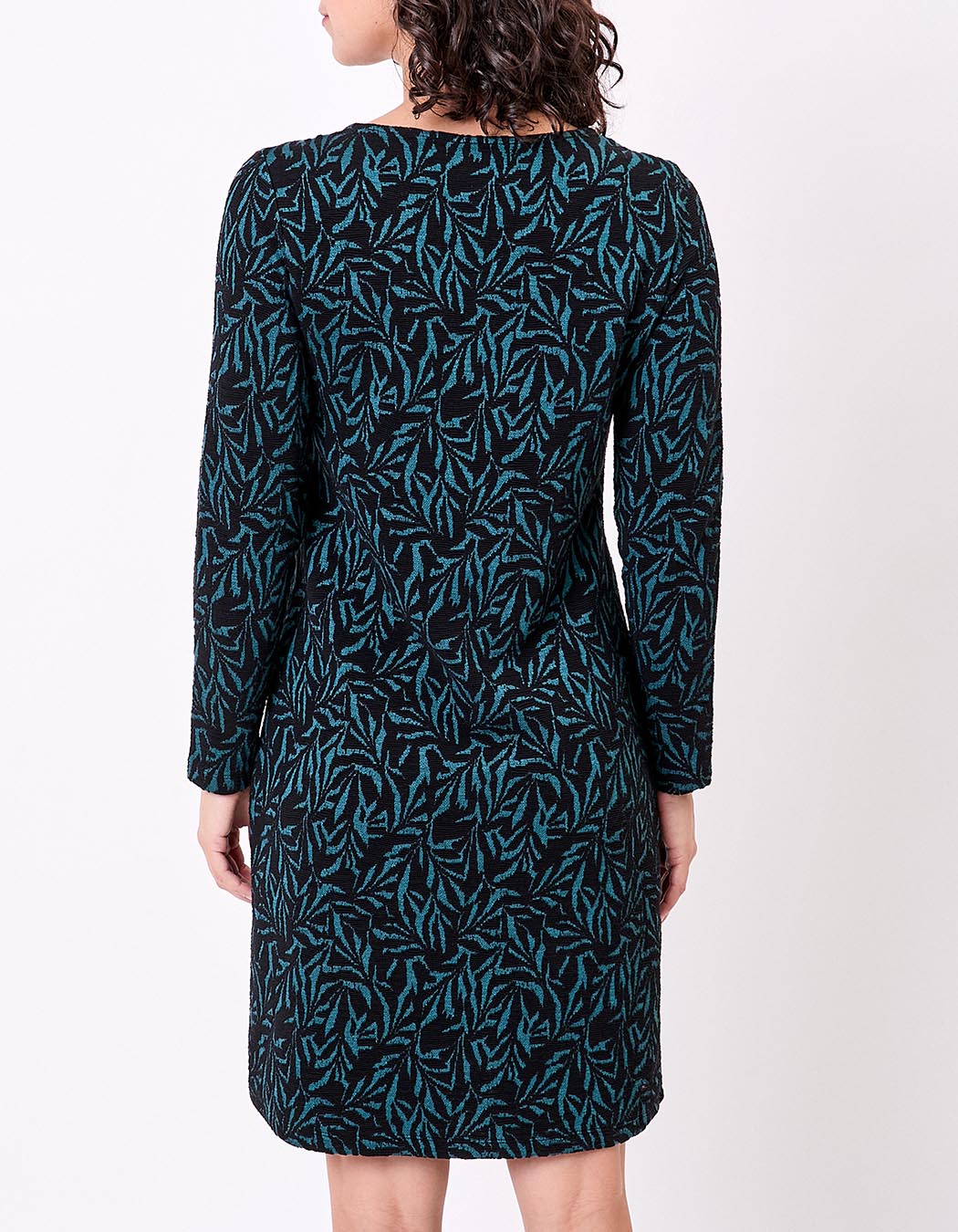 Robe courte maille jacquard imprimé La Fiancée