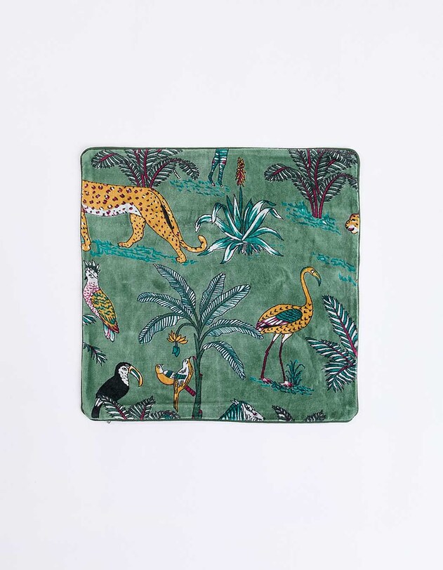 Housse de coussin velours imprim&eacute; 40 x 40 cm imprim&eacute; La Fianc&eacute;e