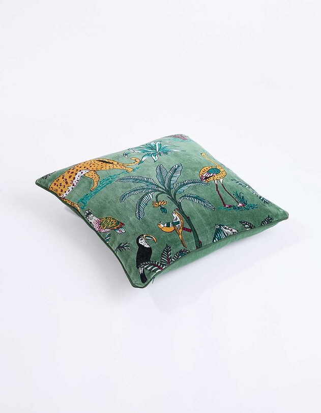 Housse de coussin velours imprim&eacute; 40 x 40 cm imprim&eacute; La Fianc&eacute;e