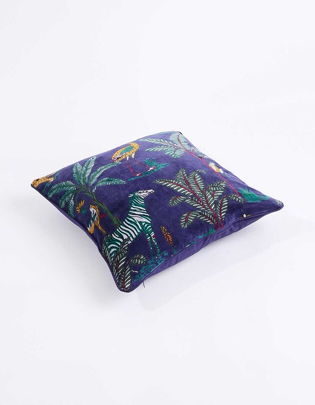 Housse de coussin velours imprim&eacute; 40 x 40 cm imprim&eacute; La Fianc&eacute;e