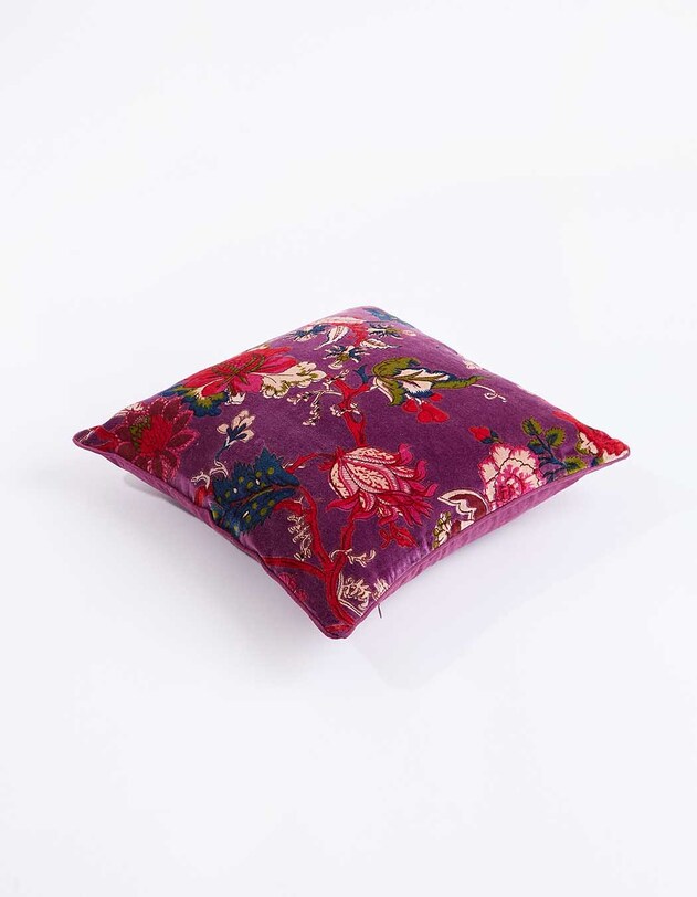 Housse de coussin velours imprim&eacute; 40 x 40 cm imprim&eacute; La Fianc&eacute;e