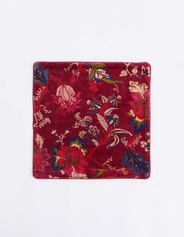 Housse de coussin velours imprim&eacute; 40 x 40 cm imprim&eacute; La Fianc&eacute;e