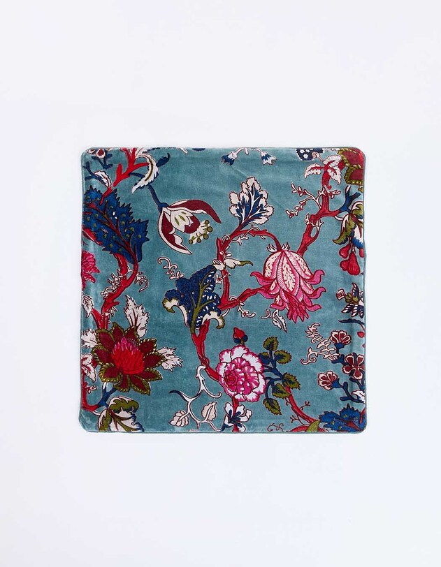 Housse de coussin velours imprim&eacute; 40 x 40 cm imprim&eacute; La Fianc&eacute;e