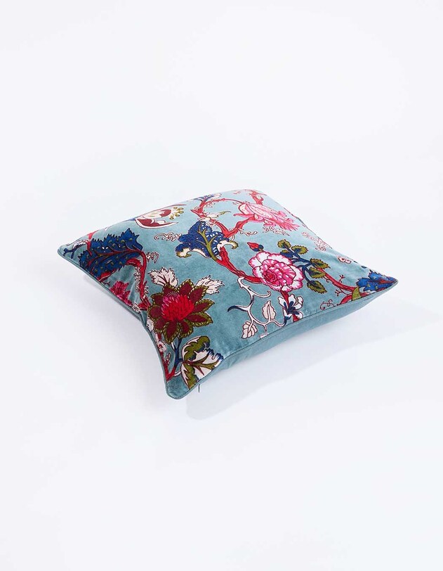 Housse de coussin velours imprim&eacute; 40 x 40 cm imprim&eacute; La Fianc&eacute;e