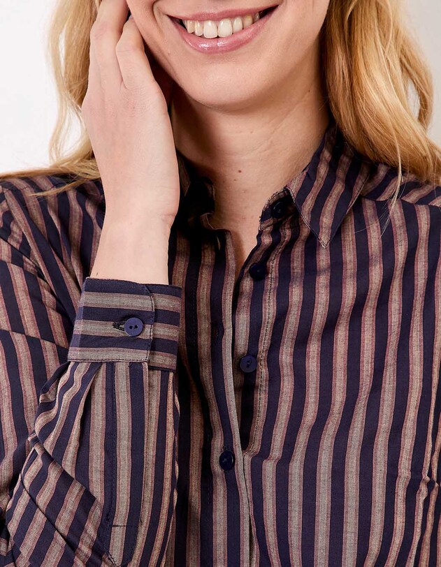 Chemise droite voile de coton bio imprim&eacute; La Fianc&eacute;e