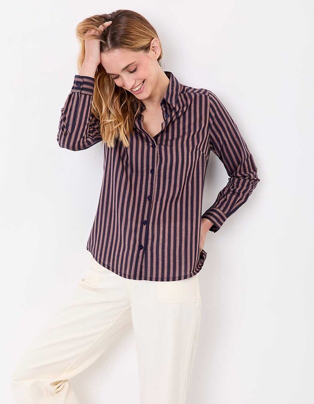 Chemise droite voile de coton bio imprim&eacute; La Fianc&eacute;e
