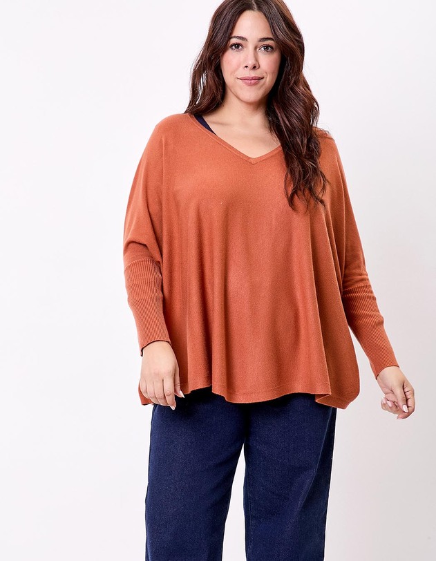Pull oversize maille femme imprim&eacute; La Fianc&eacute;e