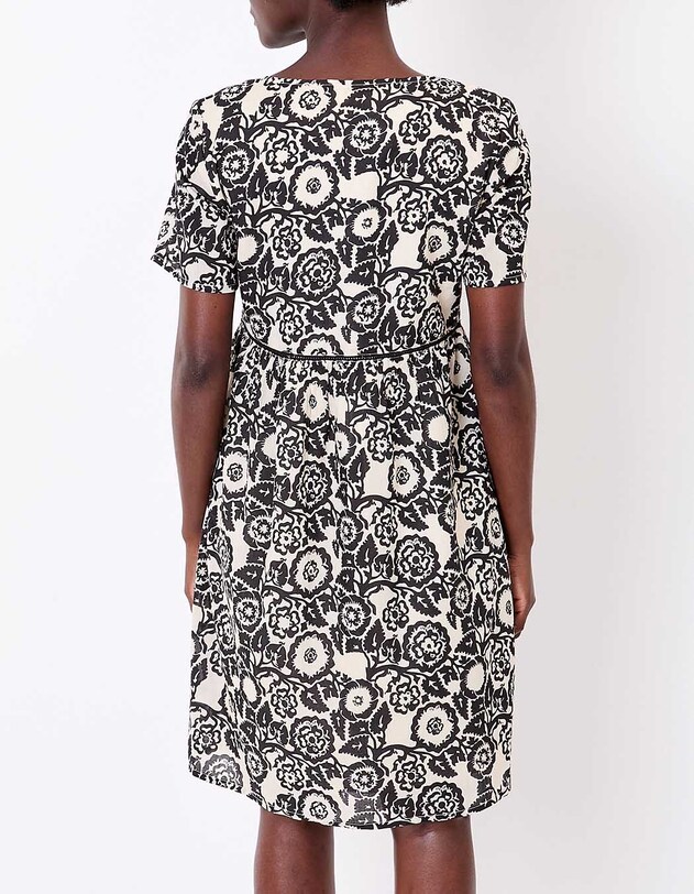 Robe &eacute;vas&eacute;e coton bio doubl&eacute; imprim&eacute; La Fianc&eacute;e