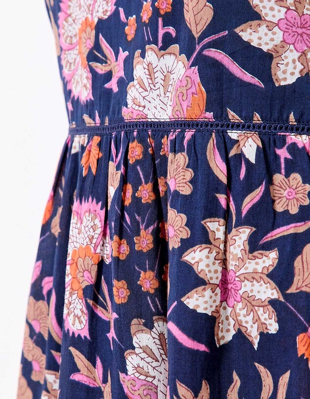 Robe &eacute;vas&eacute;e coton bio doubl&eacute; imprim&eacute; La Fianc&eacute;e