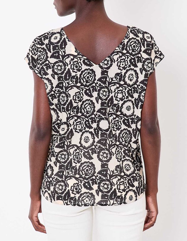 Top voile de coton bio imprim&eacute; La Fianc&eacute;e