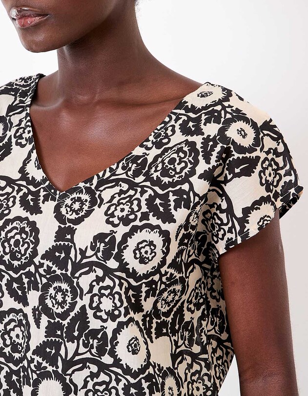 Top voile de coton bio imprim&eacute; La Fianc&eacute;e