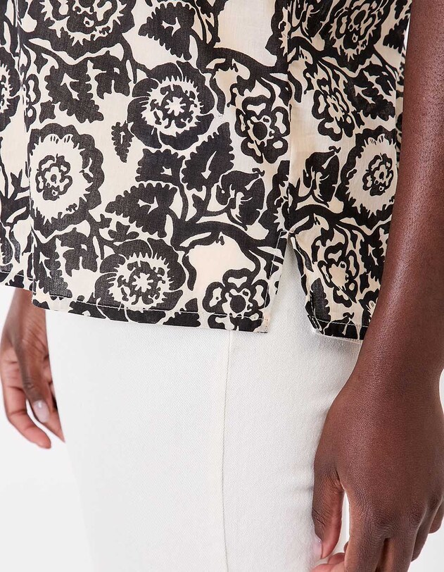 Top voile de coton bio imprim&eacute; La Fianc&eacute;e