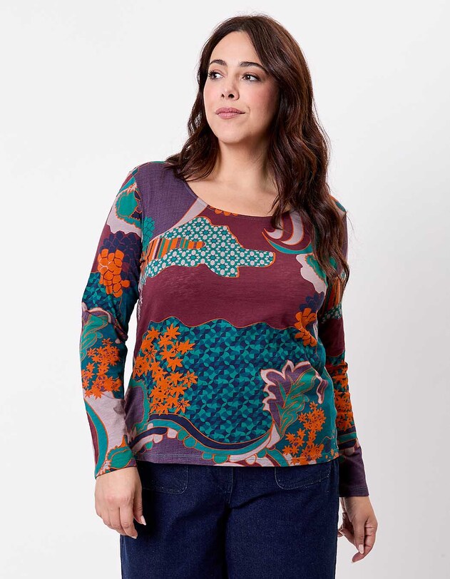 T-shirt coton bio imprim&eacute; imprim&eacute; La Fianc&eacute;e