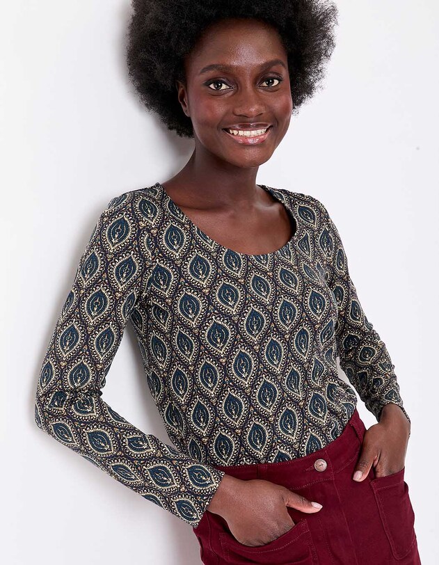 T-shirt coton bio imprim&eacute; imprim&eacute; La Fianc&eacute;e