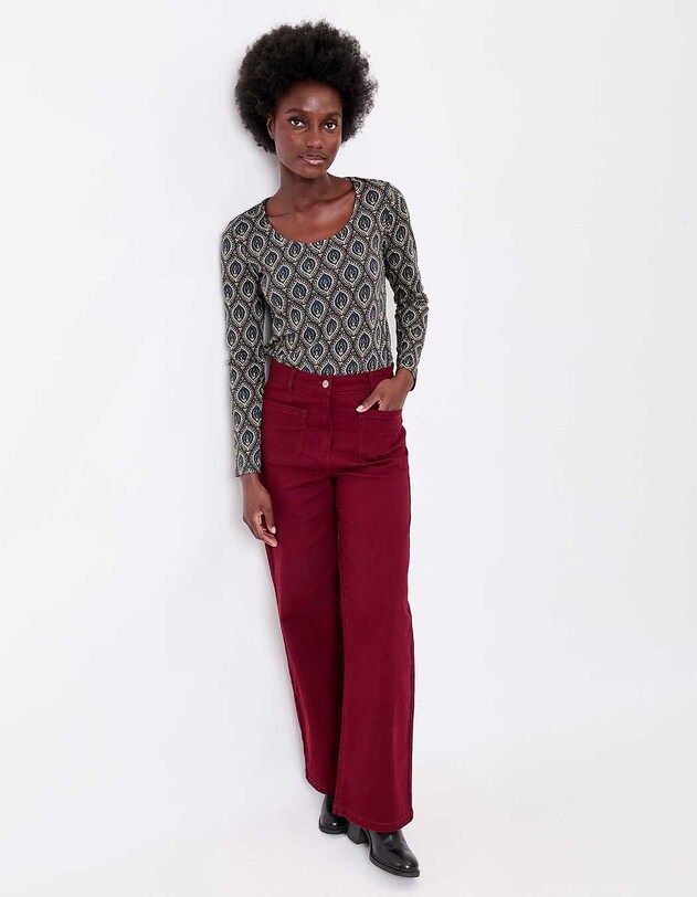 T-shirt coton bio imprim&eacute; imprim&eacute; La Fianc&eacute;e