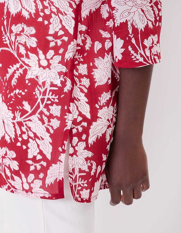 Tunique femme voile de coton bio imprim&eacute; La Fianc&eacute;e