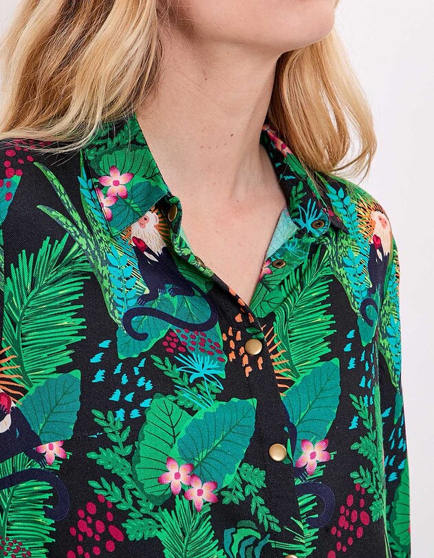 Chemise fluide femme imprim&eacute; La Fianc&eacute;e