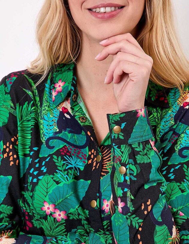 Chemise fluide femme imprim&eacute; La Fianc&eacute;e