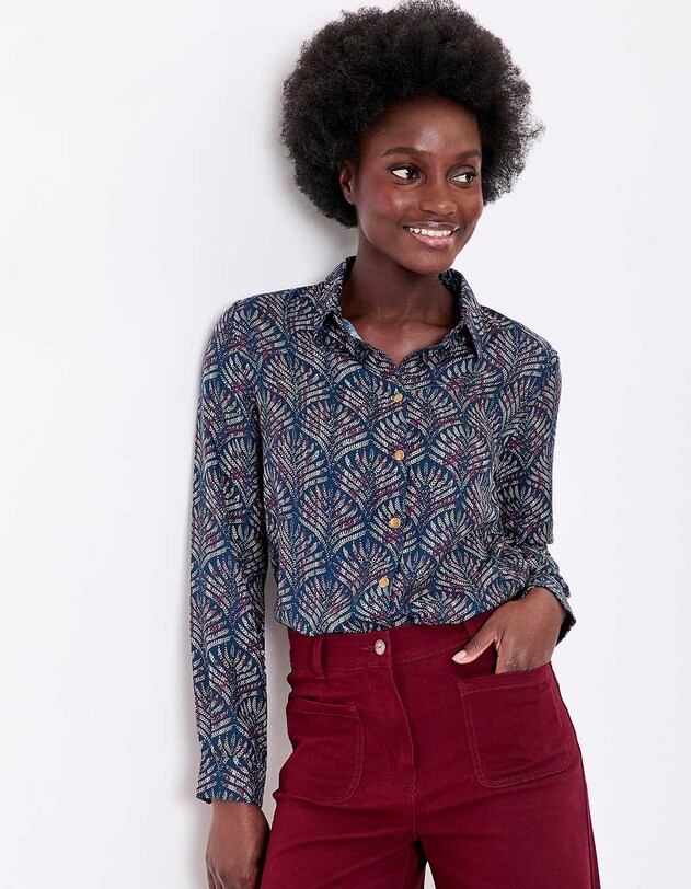 Chemise fluide femme imprim&eacute; La Fianc&eacute;e