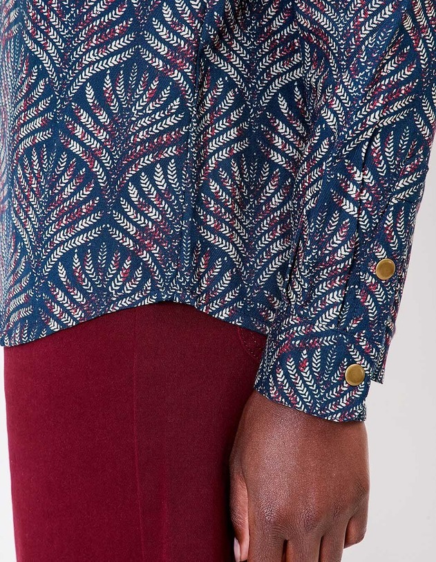 Chemise fluide femme imprim&eacute; La Fianc&eacute;e