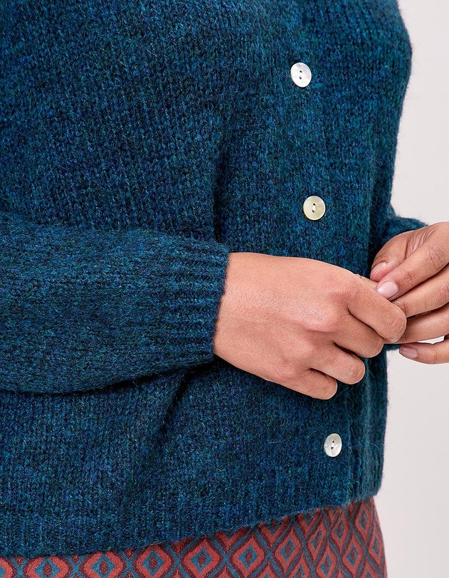 Gilet court femme uni imprim&eacute; La Fianc&eacute;e