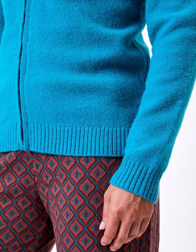 Gilet zipp&eacute; maille &agrave; capuche imprim&eacute; La Fianc&eacute;e