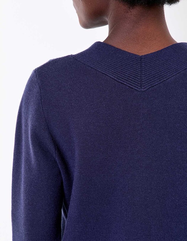 Gilet boutonn&eacute; maille compacte imprim&eacute; La Fianc&eacute;e