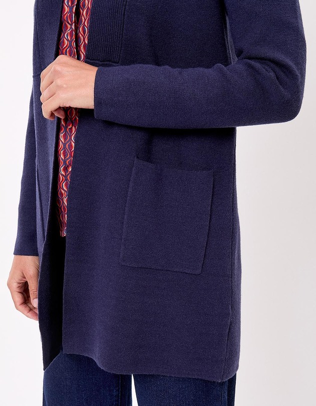 Gilet long en maille imprim&eacute; La Fianc&eacute;e