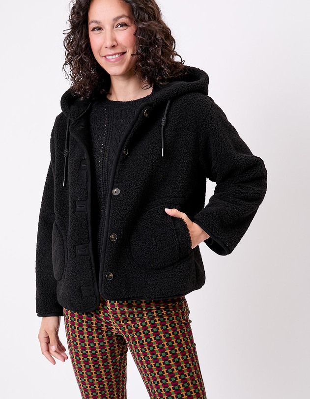 Manteau su&egrave;de r&eacute;versible imprim&eacute; La Fianc&eacute;e
