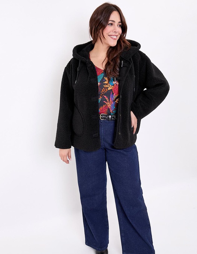 Manteau su&egrave;de r&eacute;versible imprim&eacute; La Fianc&eacute;e