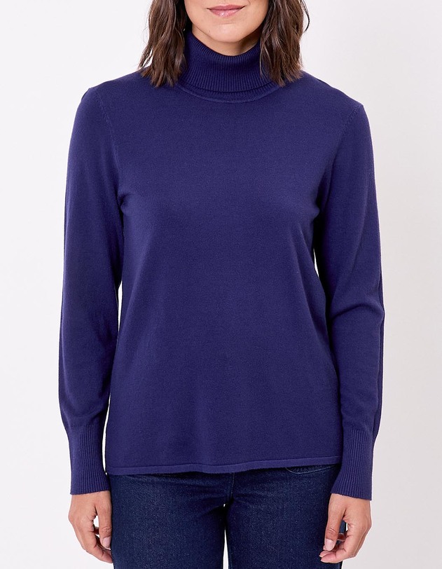 Pull maille col roul&eacute; imprim&eacute; La Fianc&eacute;e