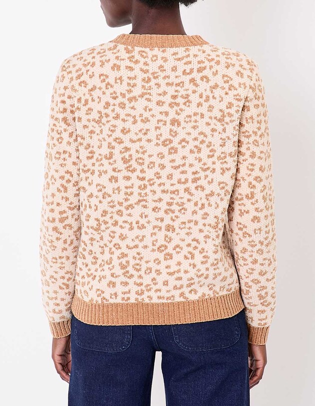 Pull maille duveteuse imprim&eacute; La Fianc&eacute;e