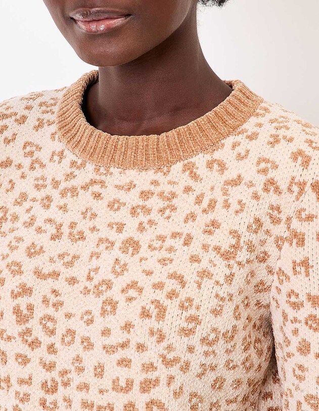 Pull maille duveteuse imprim&eacute; La Fianc&eacute;e