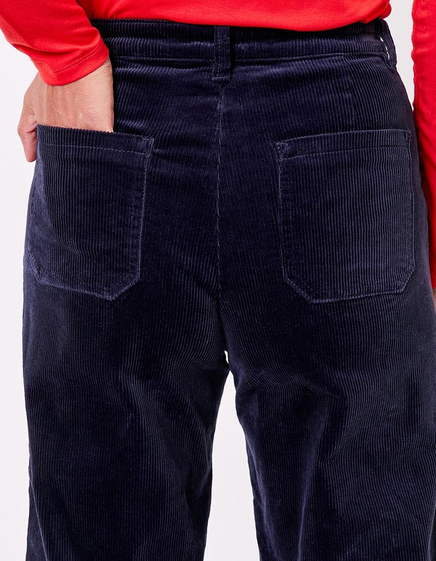 Pantalon large velours cotel&eacute; imprim&eacute; La Fianc&eacute;e