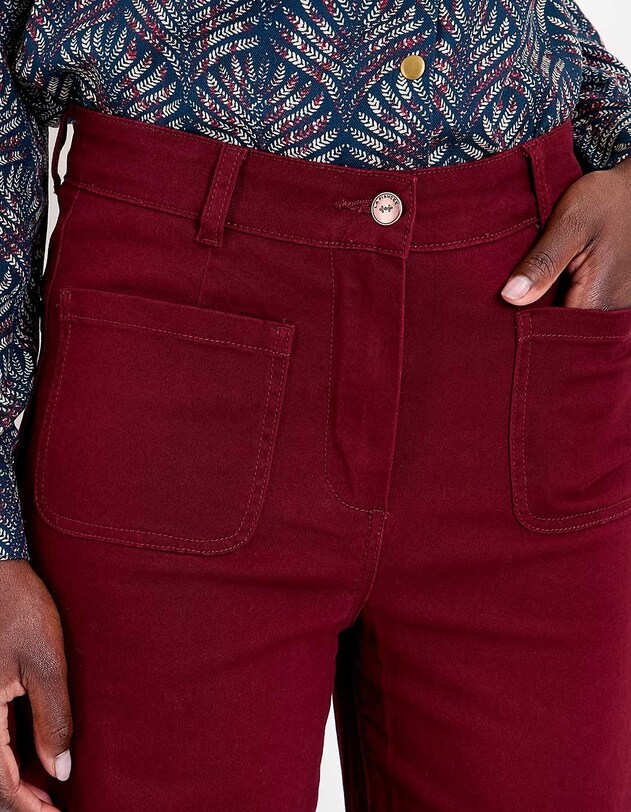 Pantalon large coton stretch imprim&eacute; La Fianc&eacute;e