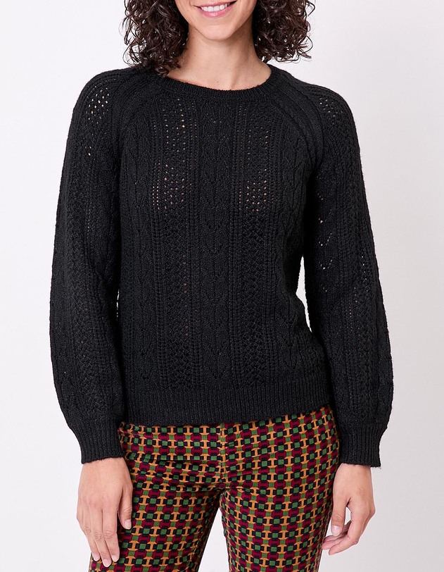 Pull tricot fantaisie imprim&eacute; La Fianc&eacute;e