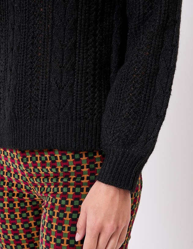 Pull tricot fantaisie imprim&eacute; La Fianc&eacute;e
